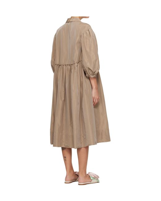 Simone Rocha Natural Embellished Signature Smock Dress