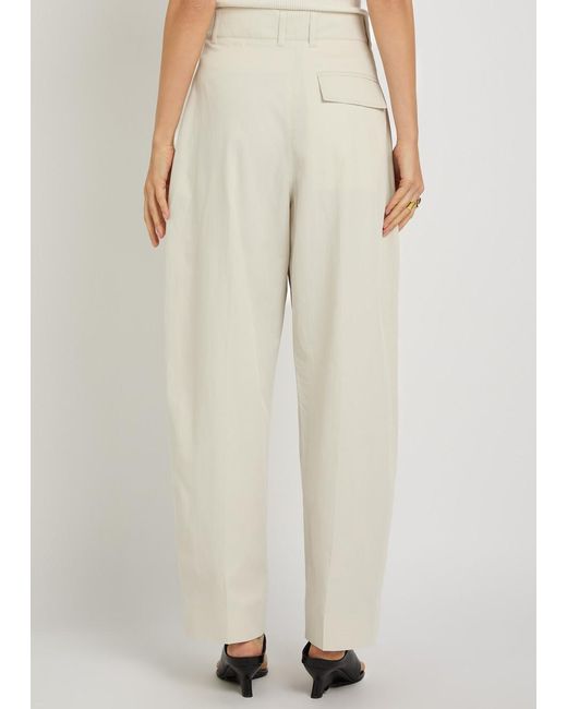Studio Nicholson White Pleated Suit Pants