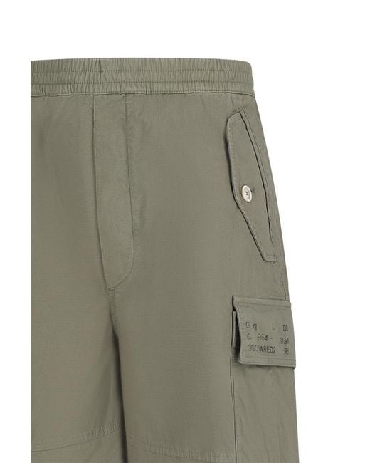 DSquared² Gray Utility Cargo Shorts for men
