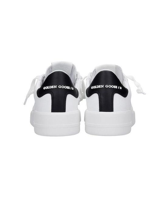 Golden Goose Deluxe Brand White Purestar Lace-Up Sneakers