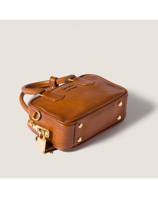 Miu Miu Brown Beau Small Handbag