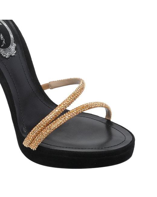 Rene Caovilla White Ren Caovilla Margot Platform Sandals