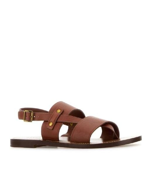 Soeur Brown Amazonia Strappy Flat Sandals