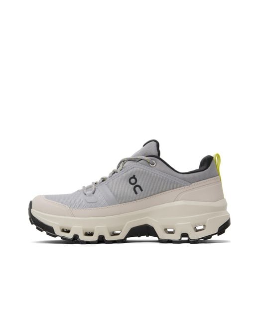 On Shoes Gray Cloudrock Low Wp Sneakers
