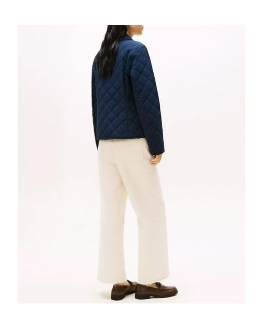 Tommy Hilfiger Blue Slim Quilted Jacket