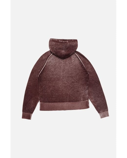 Acne Purple Zip Hoodie for men