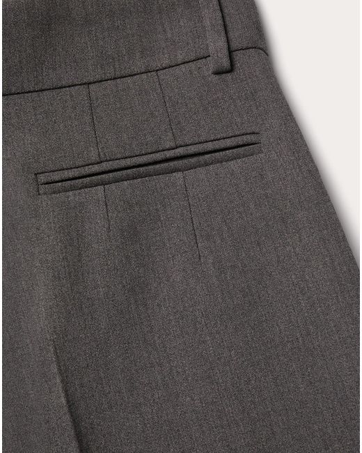 Valentino Gray Pap Wide Leg Trousers