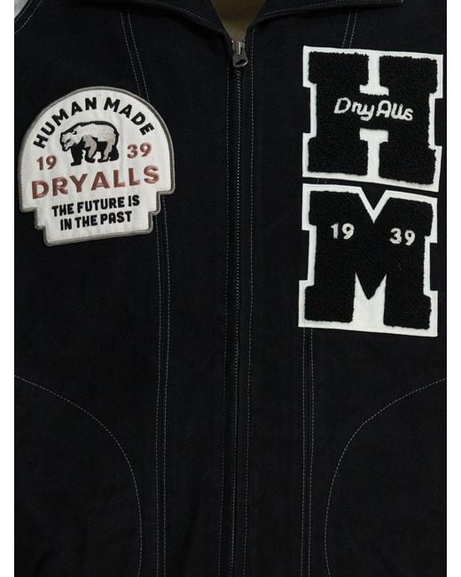 Human Made Black Sagara Patch Bomber Jacket for men