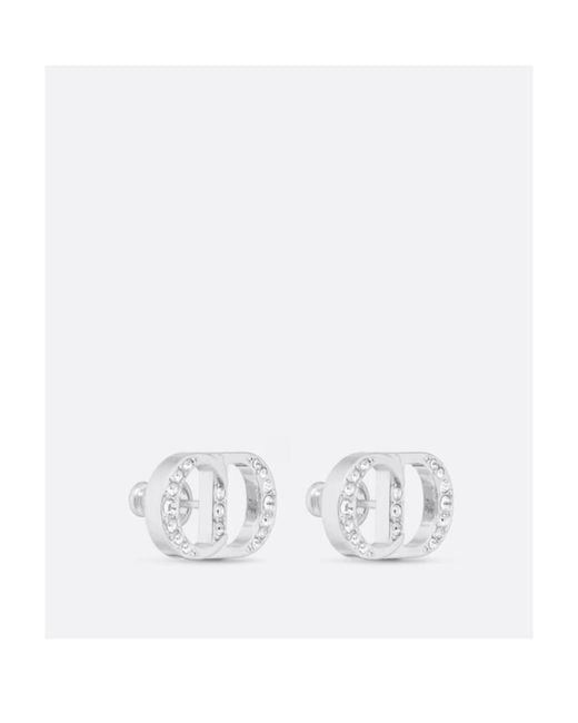 Dior White Cd Icon Earrings for men