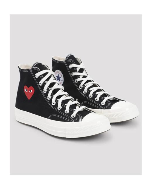 COMME DES GARÇONS PLAY Black Play High-top Sneakers for men