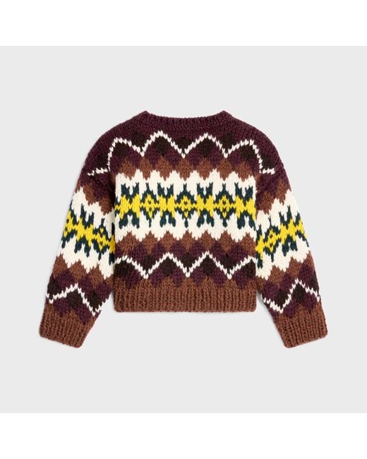 Céline Red Crewneck Sweater