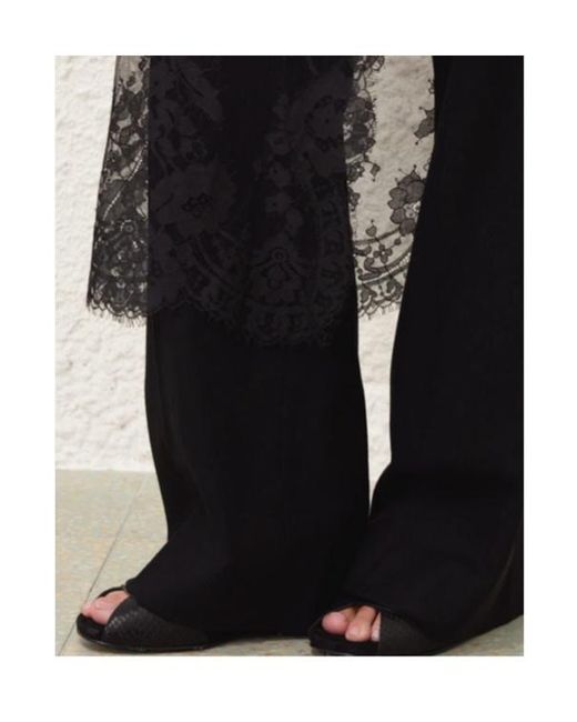 Zimmermann Black Valiant Lace Wrap Pants