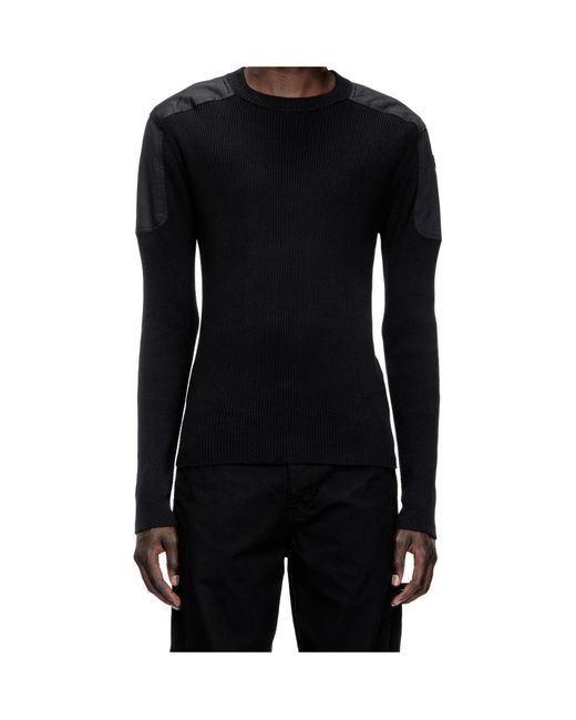 DIESEL Blue K-Martin Ribbed Long-Sleeves Top for men