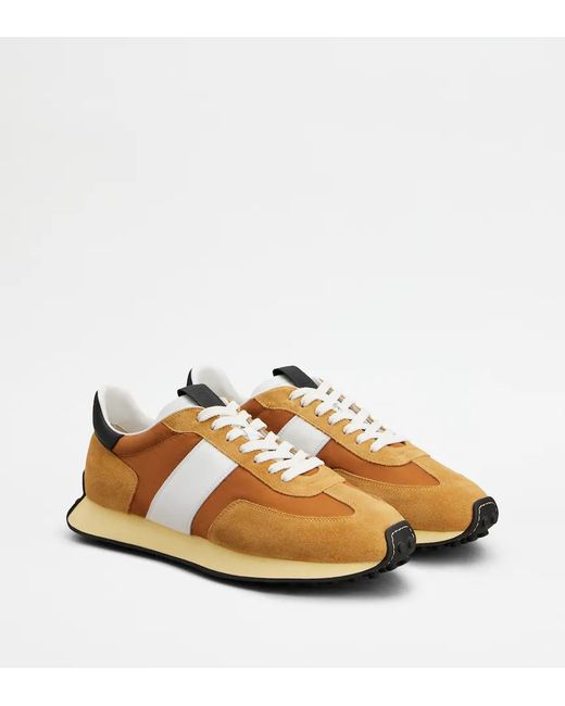 Tod's Brown Round-Toe Sneakers for men
