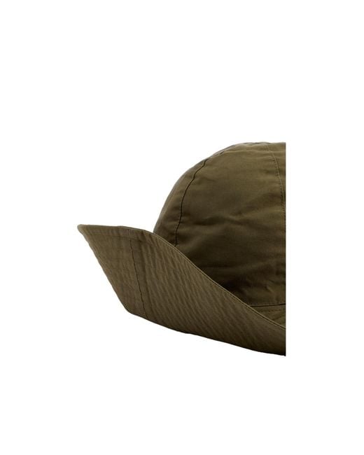 Barbour Green Solid Color Floppy Hat
