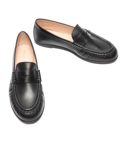 Stuart Weitzman Black Spencer Oafer