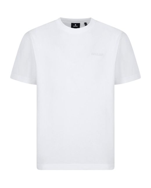 Mackage White Logo Crew Neck T-Shirt for men