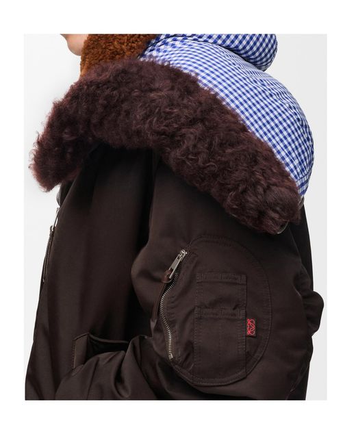 Loewe Black Zip-Up Bomber Jacket for men