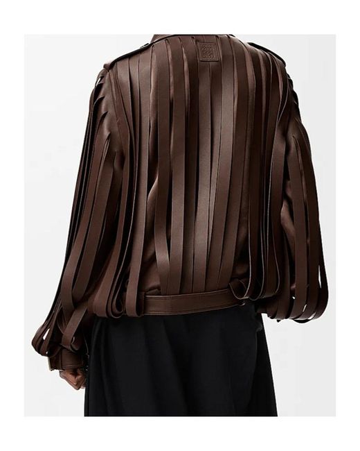 Loewe Brown Layered Double-Breasted Jacket