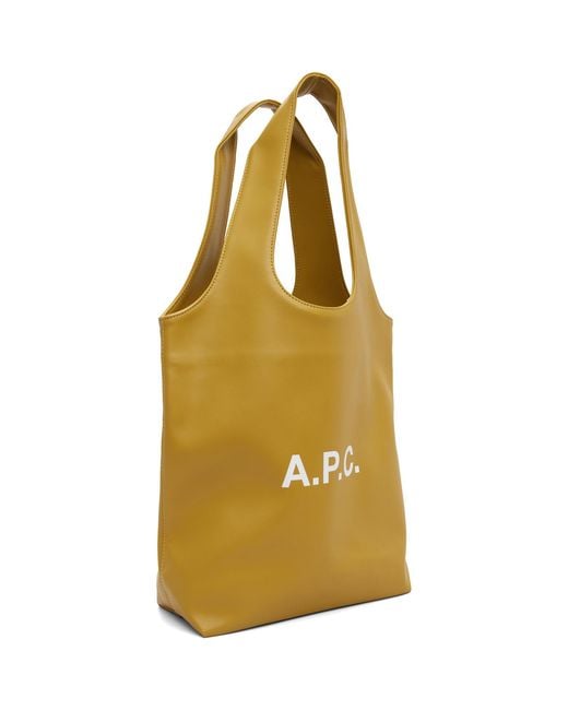 A.P.C. Metallic Logo-Print Tote Bag for men