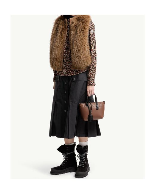 Moncler Brown Very Micro Tote Bag