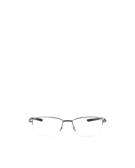 Nike White Rectangular Frame Glasses for men