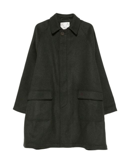 RANRA Black Long-Sleeved Coat for men