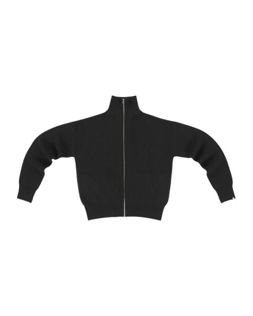 Extreme Cashmere Black Xtra Out Zip-Front Cardigan