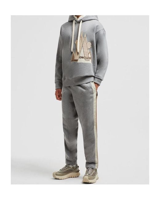 Moncler Gray Grenoble Drawstring Track Pants for men