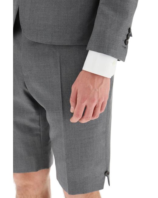 Thom Browne Gray Wool Suit Jacket for men