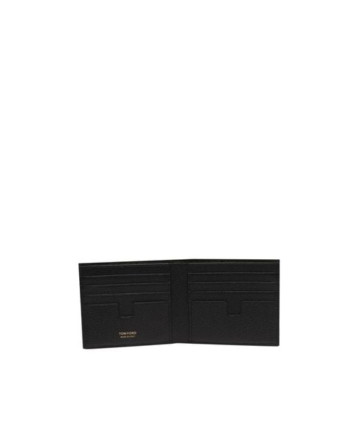 Tom Ford Black Classic Bi-Fold Wallet for men