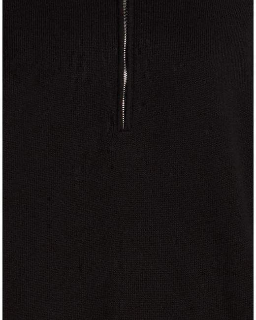 Balenciaga Black Solid Color Lightweight Knit Top