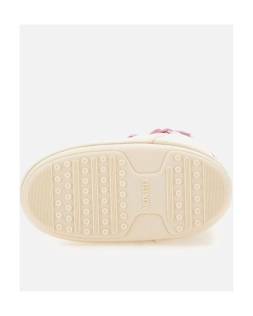 Moon Boot Pink Sneaker Mid Snow Boots