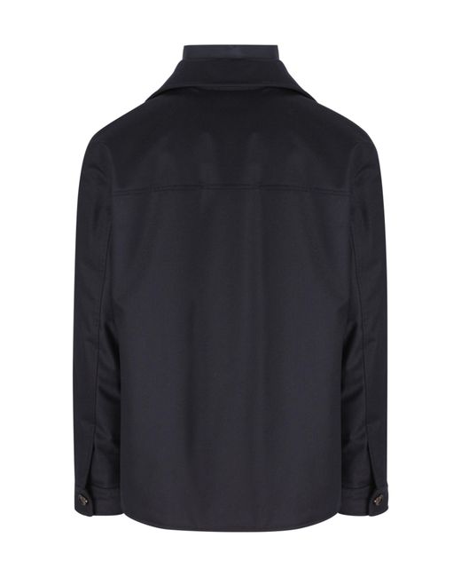 Moorer Blue Field Pocket Jackets for men
