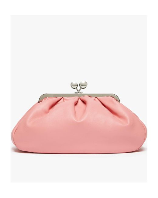 Weekend by Maxmara Pink Medium Napa Leather Pasticcino Shoulder Bag