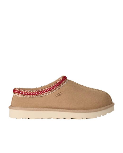 Ugg Brown Tasman Ii Logo Debossed Slippers