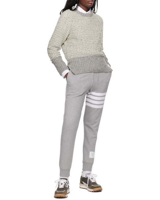 Thom Browne Gray 4-Bar Classic Sweatpants