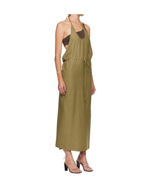 Baserange Green Sleeveless Dress