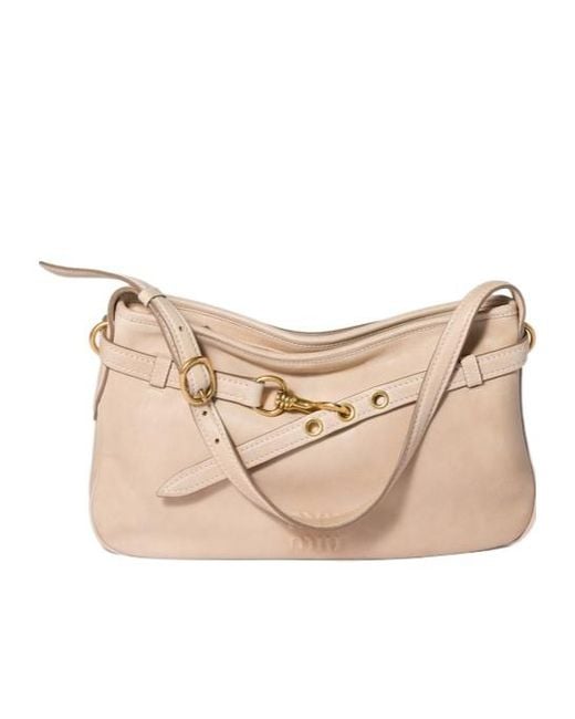 Miu Miu Natural Aventure Nappa Leather Bag
