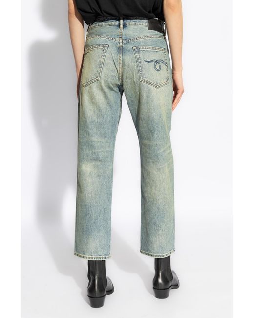 R13 Blue Belt-Loop Jeans
