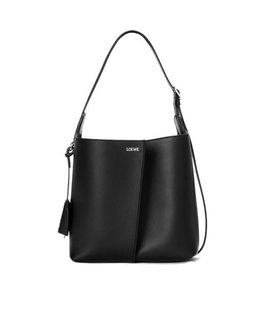 Loewe Black Bilbao Medium Bucket Bag