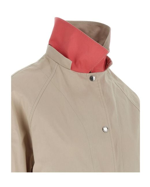 Yves Salomon Natural Hooded Utility Coat
