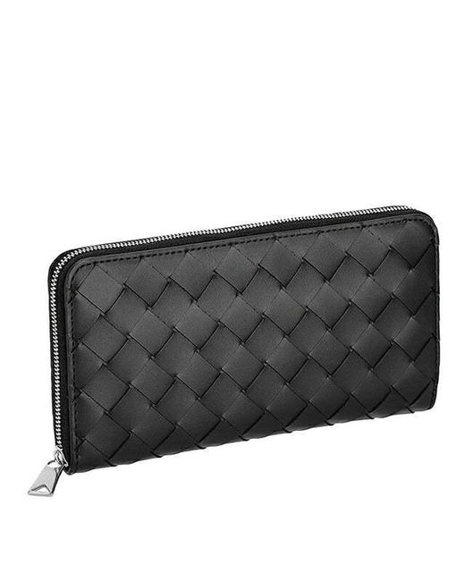 Bottega Veneta Black Long Wallet for men