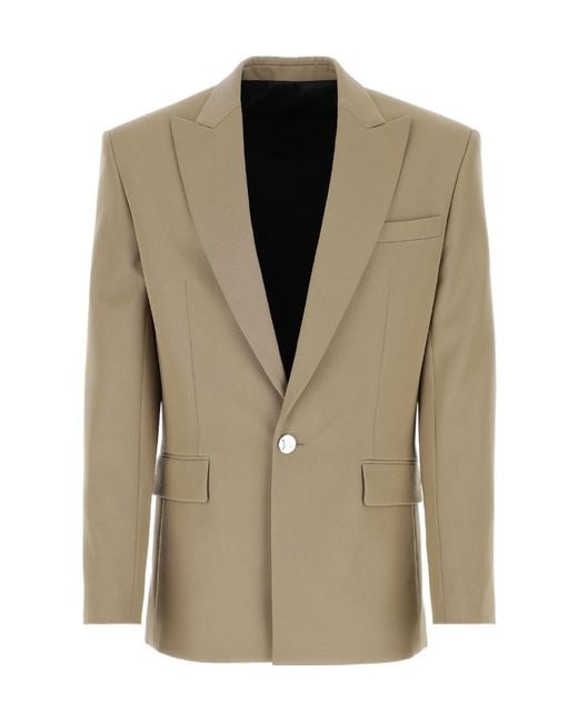 Balmain Natural Buttoned Tailored Blazer for men