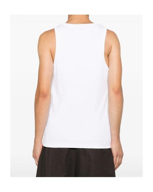 Casablanca White Logo-Print Tank Top for men