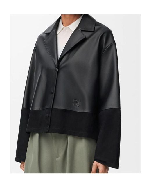 Loewe Black Button Panelled Blouse