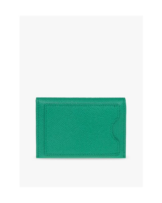 Ferragamo Green Logo Card Bag