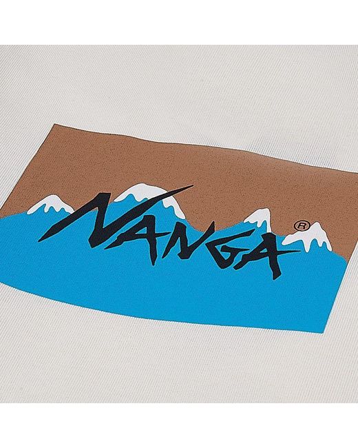 NANGA White Crew Neck T-Shirt for men