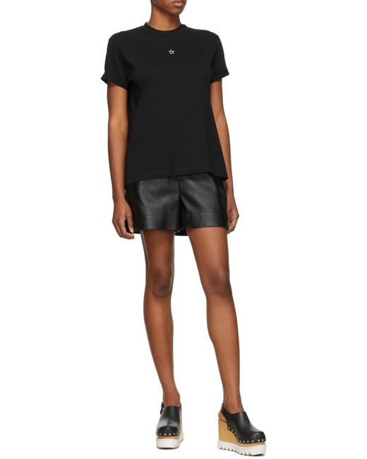 Stella McCartney Black Ministar Crewneck T-Shirt