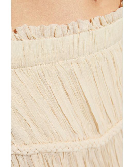 Isabel Marant Natural Rolande Georgette Maxi Skirt